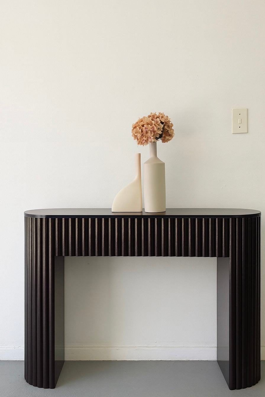 Artisan Ridge - Ribbed Handcrafted Console Table