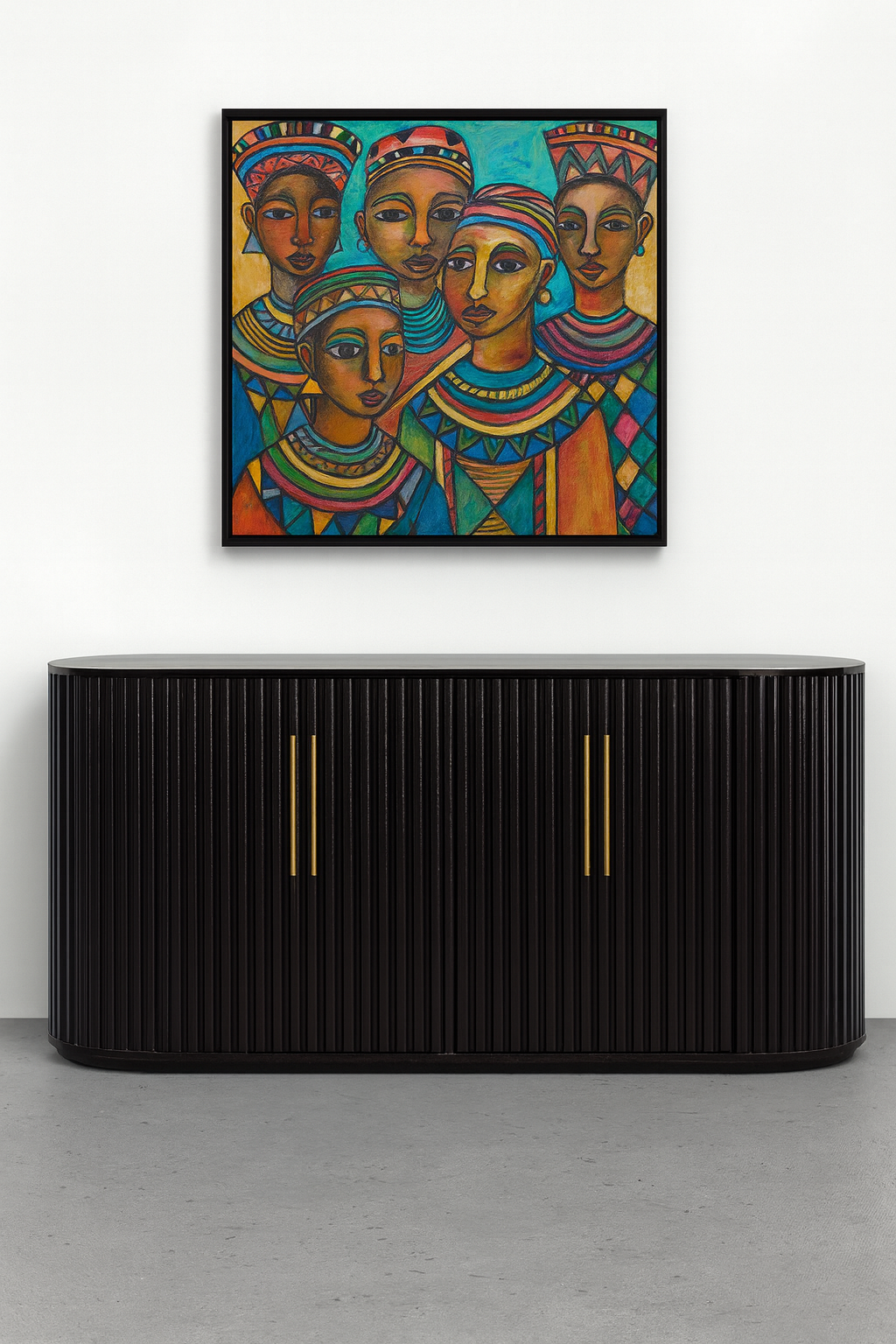 Form & Function – Ribbed Wooden Storage Sideboard