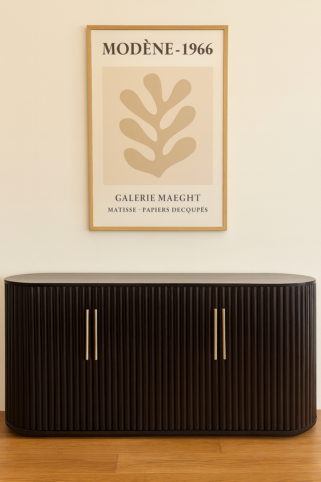 Form & Function – Ribbed Wooden Storage Sideboard